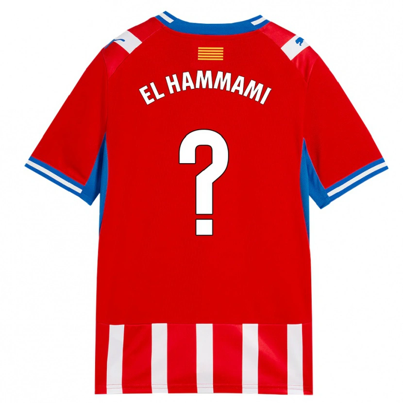Danxen Pánské Ayoub El Hammami #0 Červená Bílá Nebesky Modrá Domů Hráčské Dresy 2026/27 Dres