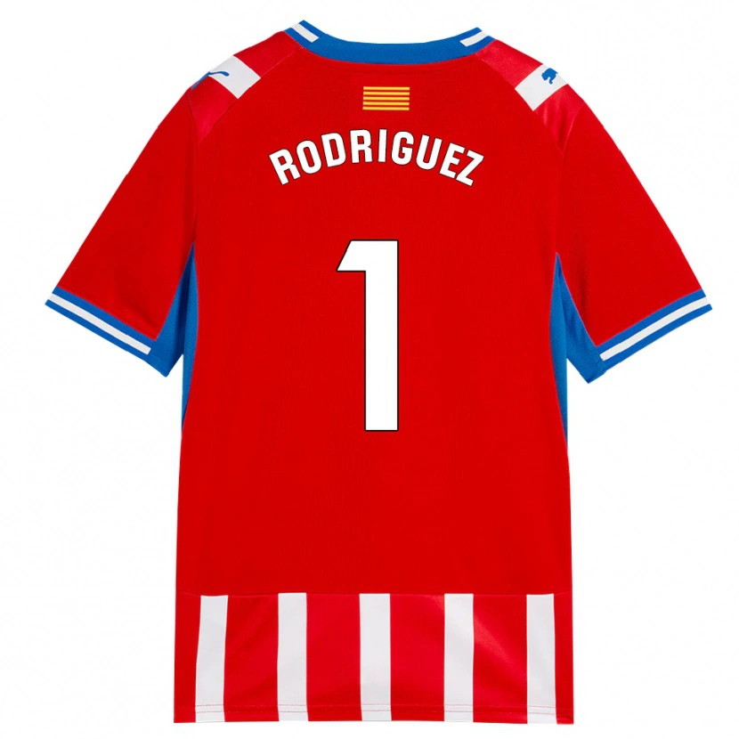 Danxen Pánské Maria Rodríguez #1 Červená Bílá Nebesky Modrá Domů Hráčské Dresy 2026/27 Dres