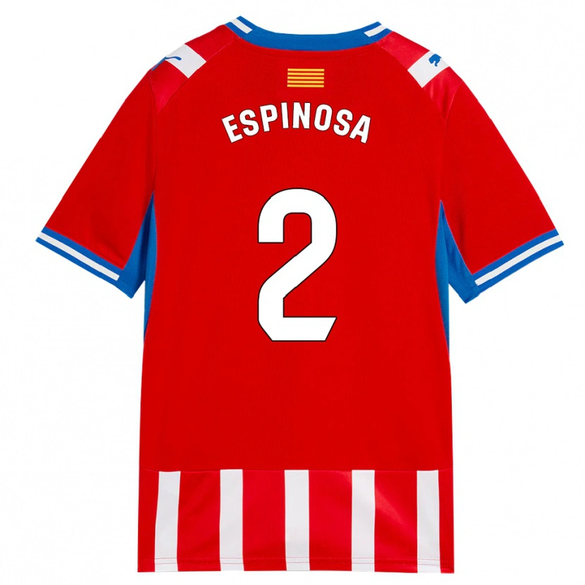Danxen Pánské Bernardo Espinosa #2 Červená Bílá Nebesky Modrá Domů Hráčské Dresy 2026/27 Dres