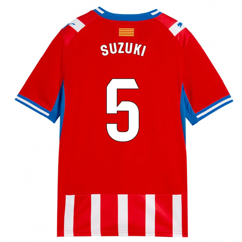 Danxen Pánské Wadi Ibrahim Suzuki #5 Červená Bílá Nebesky Modrá Domů Hráčské Dresy 2026/27 Dres