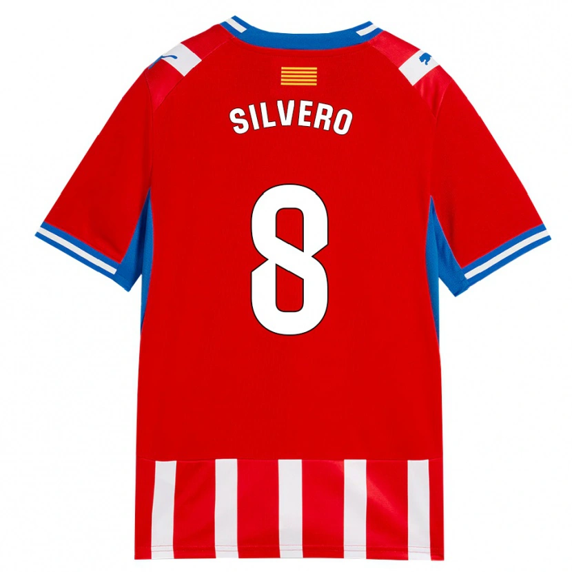 Danxen Pánské Pol Silvero #8 Červená Bílá Nebesky Modrá Domů Hráčské Dresy 2026/27 Dres