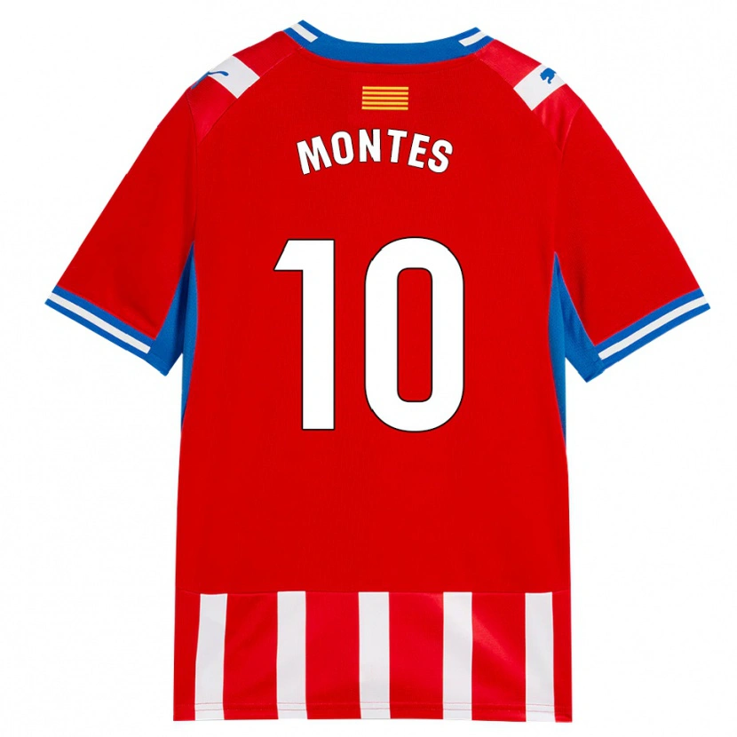 Danxen Pánské Luis Montes #10 Červená Bílá Nebesky Modrá Domů Hráčské Dresy 2026/27 Dres