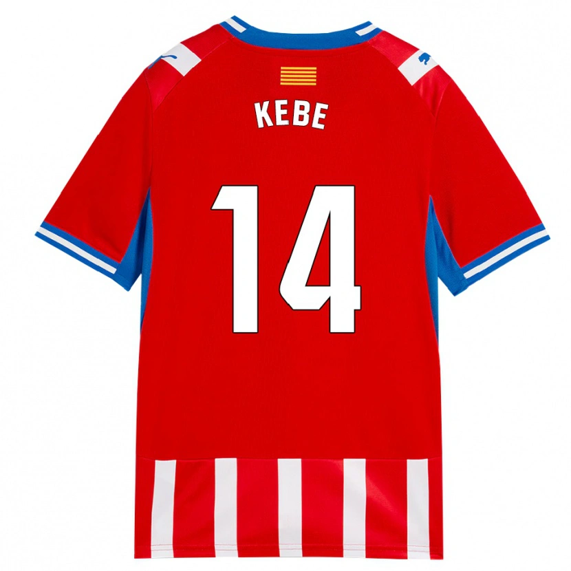 Danxen Pánské Moussa Kébé #14 Červená Bílá Nebesky Modrá Domů Hráčské Dresy 2026/27 Dres