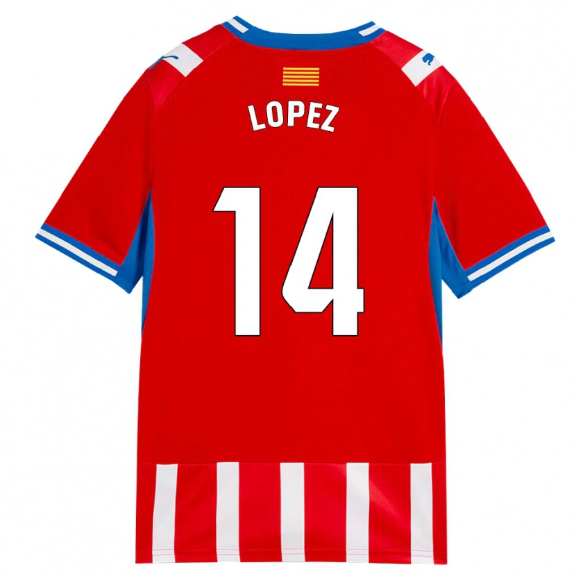 Danxen Pánské Judith López #14 Červená Bílá Nebesky Modrá Domů Hráčské Dresy 2026/27 Dres
