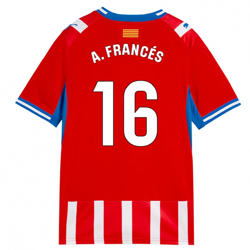 Danxen Pánské Alejandro Francés #16 Červená Bílá Nebesky Modrá Domů Hráčské Dresy 2026/27 Dres