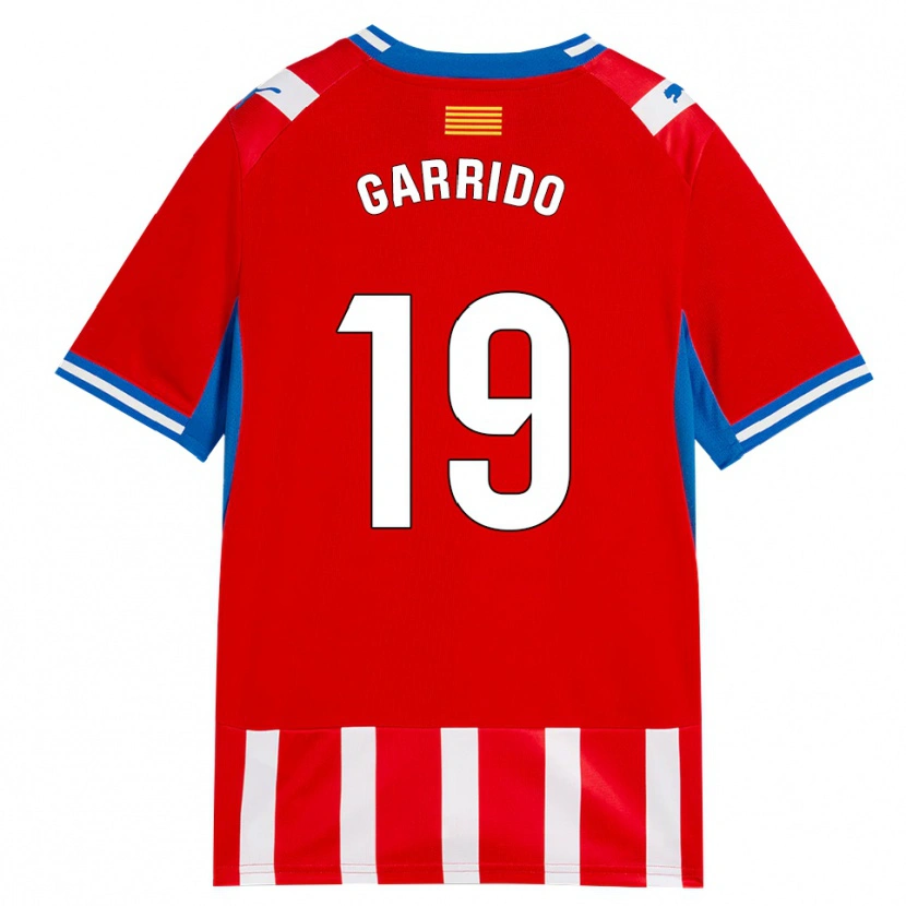 Danxen Pánské Carles Garrido #19 Červená Bílá Nebesky Modrá Domů Hráčské Dresy 2026/27 Dres