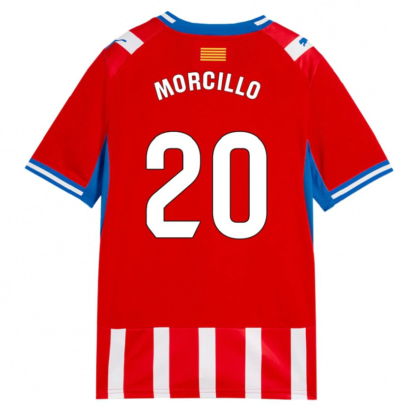 Danxen Pánské Luis Morcillo #20 Červená Bílá Nebesky Modrá Domů Hráčské Dresy 2026/27 Dres