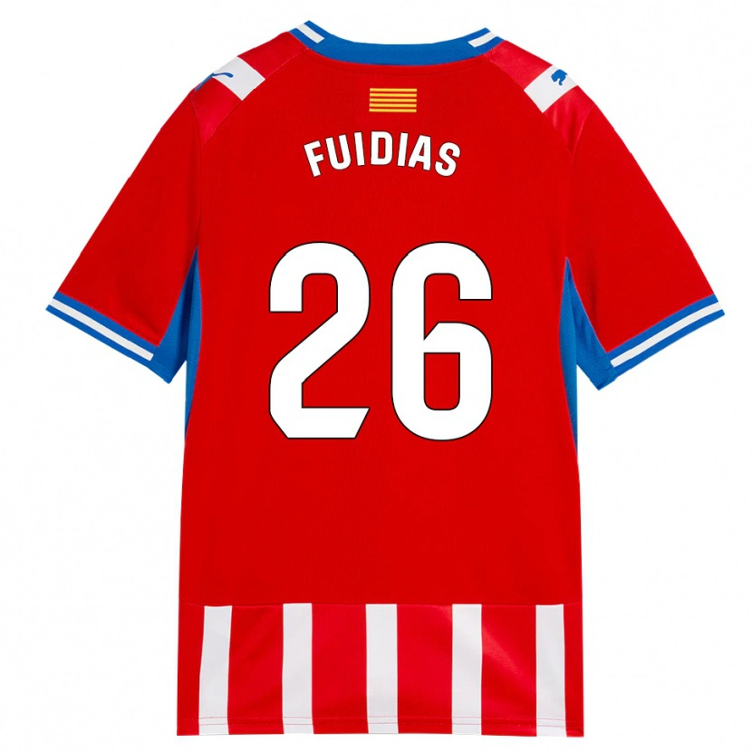 Danxen Pánské Toni Fuidias #26 Červená Bílá Nebesky Modrá Domů Hráčské Dresy 2026/27 Dres