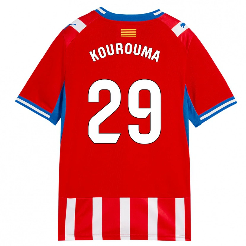 Danxen Pánské Lass Kourouma #29 Červená Bílá Nebesky Modrá Domů Hráčské Dresy 2026/27 Dres