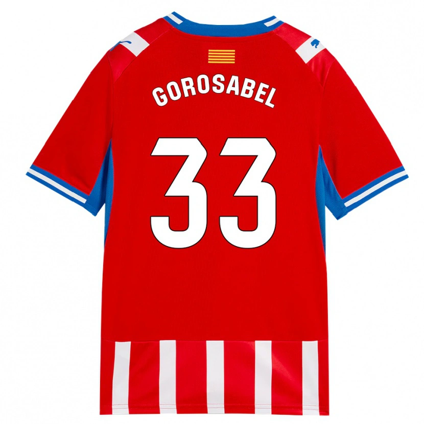 Danxen Pánské Jakes Gorosabel #33 Červená Bílá Nebesky Modrá Domů Hráčské Dresy 2026/27 Dres