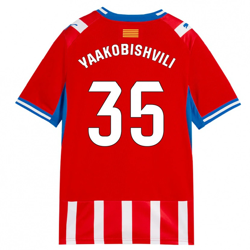 Danxen Pánské Antal Yaakobishvili #35 Červená Bílá Nebesky Modrá Domů Hráčské Dresy 2026/27 Dres