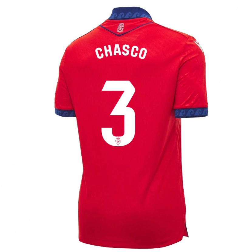 Danxen Pánské Raúl Chasco #3 Červená Tmavě Modrá Bílá Domů Hráčské Dresy 2026/27 Dres