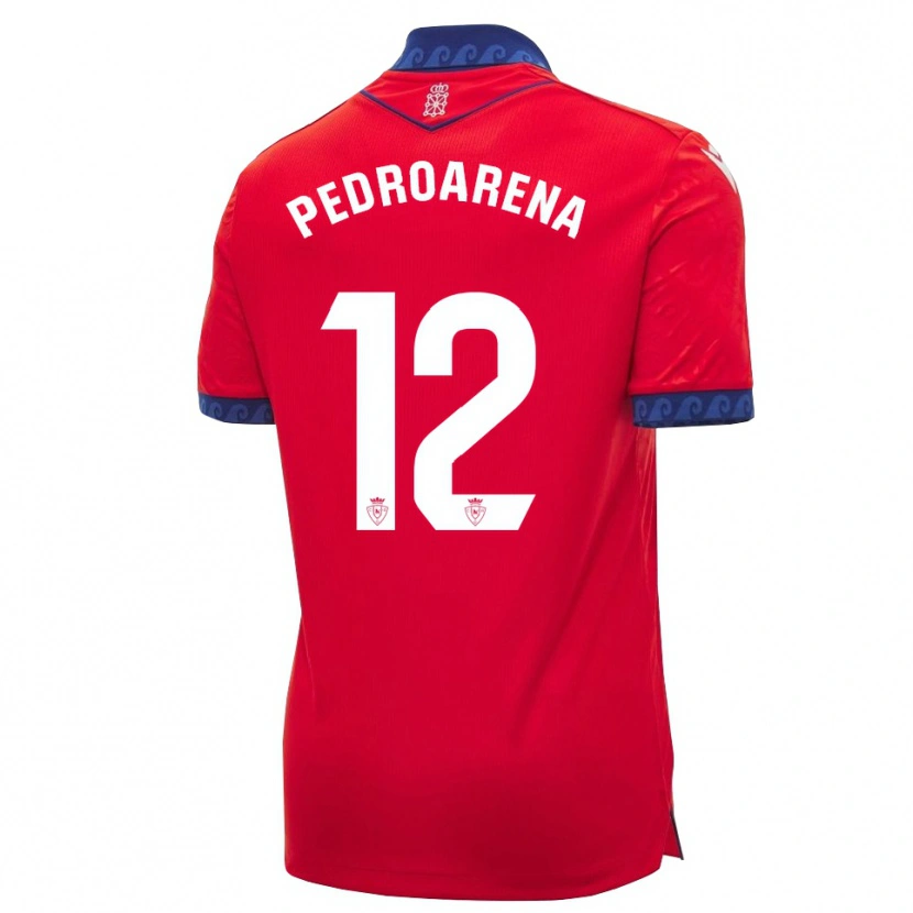 Danxen Pánské Martin Pedroarena #12 Červená Tmavě Modrá Bílá Domů Hráčské Dresy 2026/27 Dres