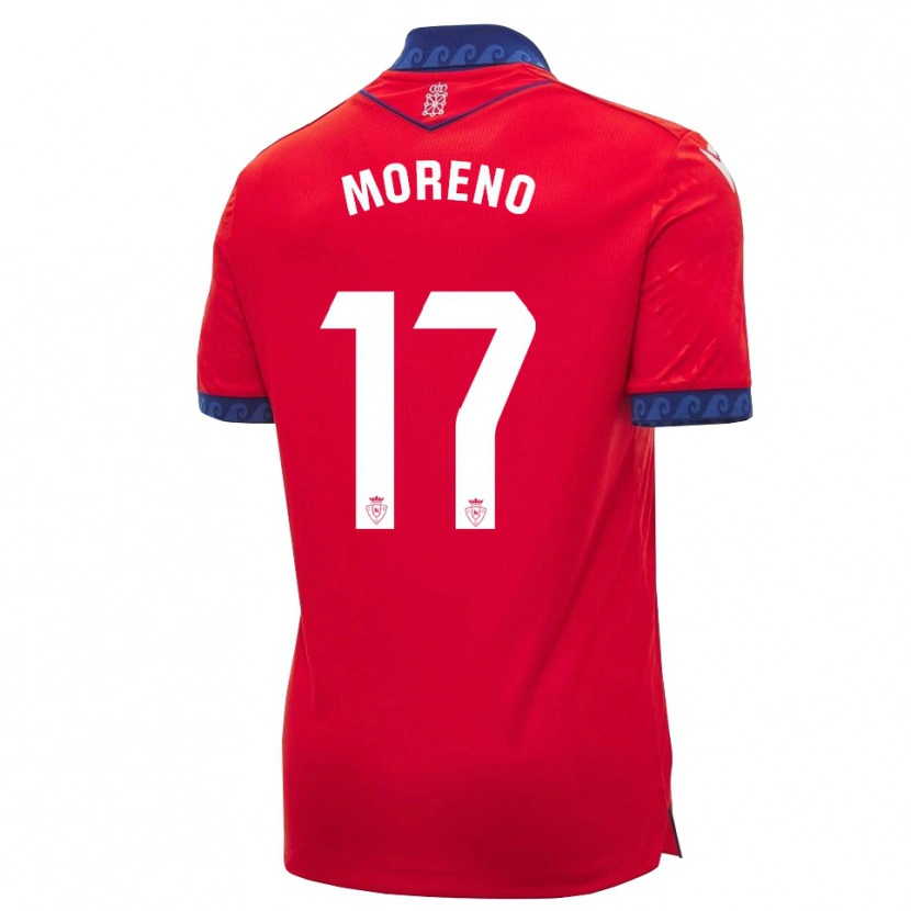 Danxen Pánské Pablo Moreno #17 Červená Tmavě Modrá Bílá Domů Hráčské Dresy 2026/27 Dres