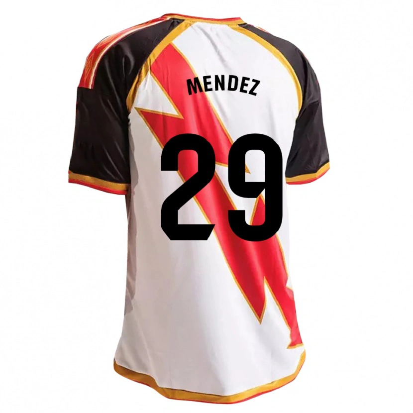 Danxen Pánské Diego Méndez #29 Černá Červená Bílá Zlatá Domů Hráčské Dresy 2026/27 Dres