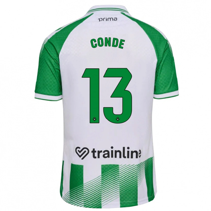 Danxen Pánské Diego Conde #13 Světle Zelená Černá Bílá Domů Hráčské Dresy 2026/27 Dres