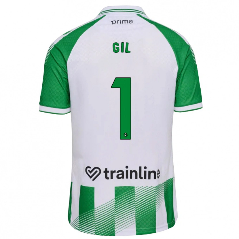 Danxen Pánské Noelia Gil #1 Světle Zelená Černá Bílá Domů Hráčské Dresy 2026/27 Dres