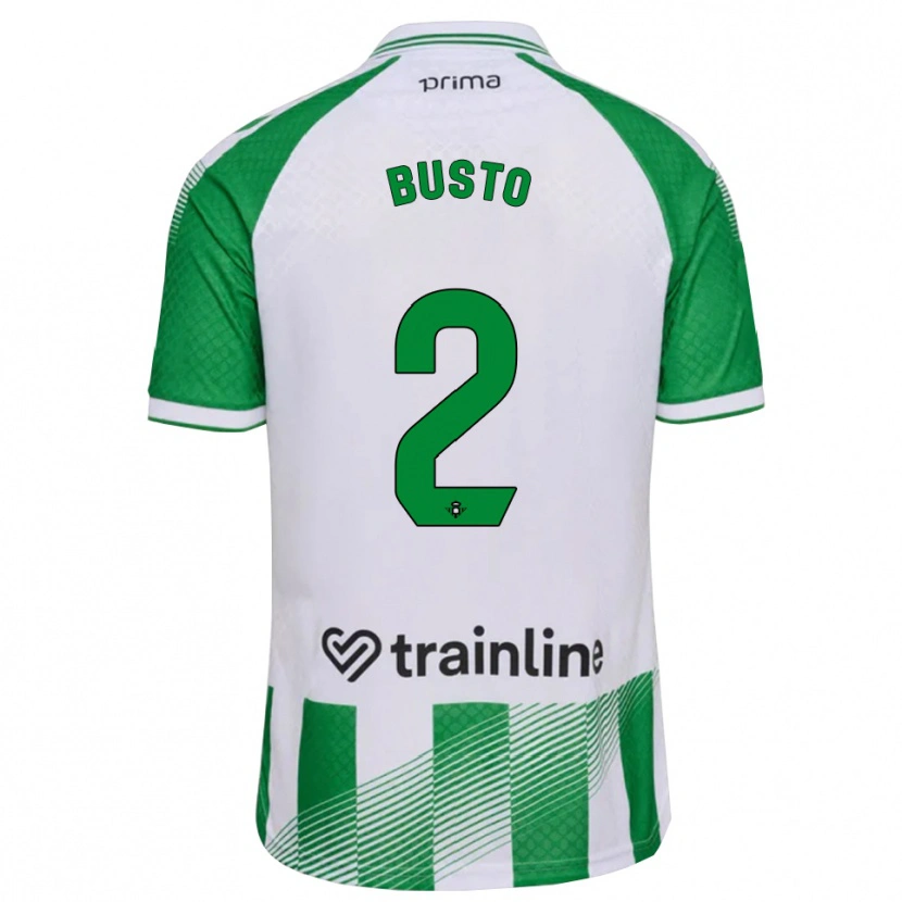 Danxen Pánské Pablo Busto #2 Světle Zelená Černá Bílá Domů Hráčské Dresy 2026/27 Dres