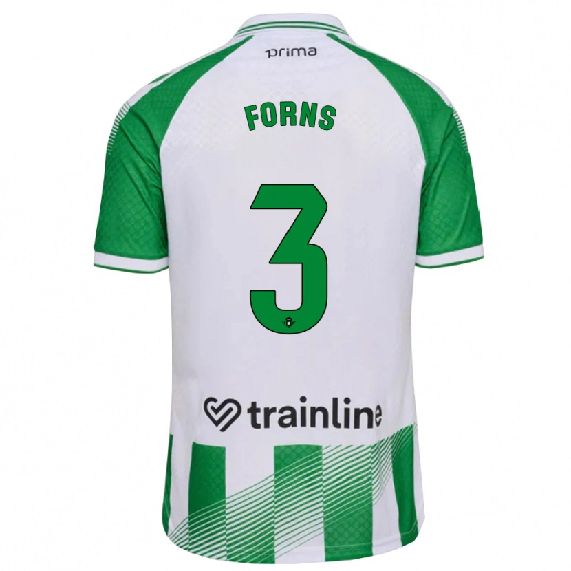 Danxen Pánské Ian Forns #3 Světle Zelená Černá Bílá Domů Hráčské Dresy 2026/27 Dres