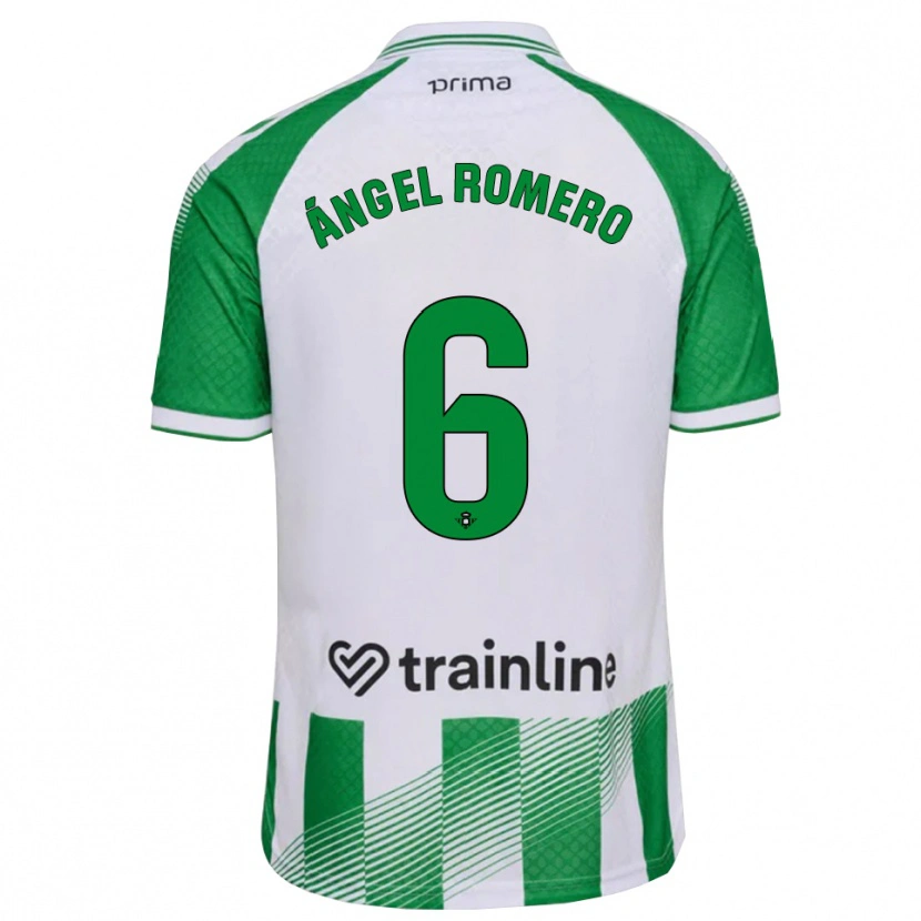 Danxen Pánské Miguel Romero #6 Světle Zelená Černá Bílá Domů Hráčské Dresy 2026/27 Dres