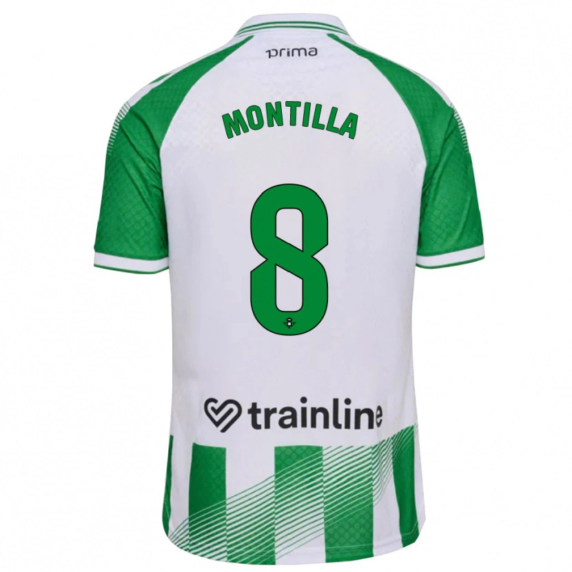 Danxen Pánské Natalia Montilla #8 Světle Zelená Černá Bílá Domů Hráčské Dresy 2026/27 Dres