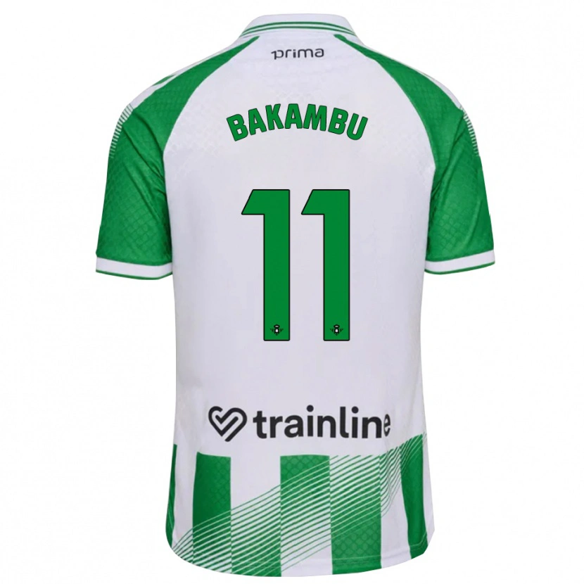 Danxen Pánské Cedric Bakambu #11 Světle Zelená Černá Bílá Domů Hráčské Dresy 2026/27 Dres