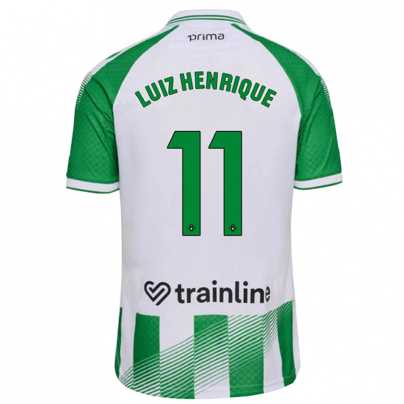 Danxen Pánské Luiz Henrique #11 Světle Zelená Černá Bílá Domů Hráčské Dresy 2026/27 Dres