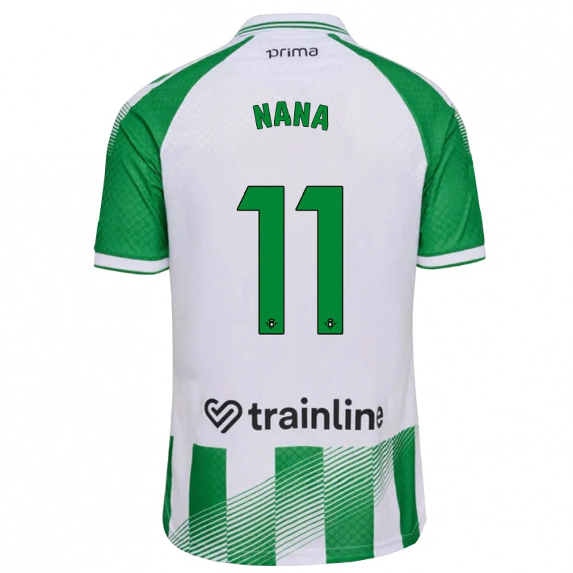 Danxen Pánské Nuria Ligero Fernández #11 Světle Zelená Černá Bílá Domů Hráčské Dresy 2026/27 Dres