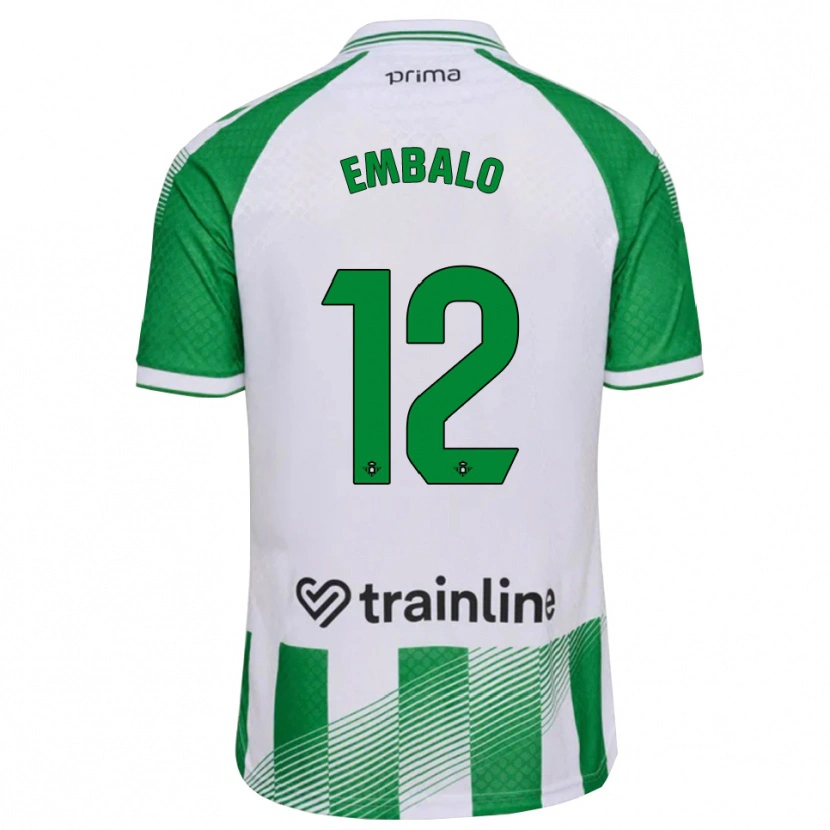 Danxen Pánské Fabián Embalo #12 Světle Zelená Černá Bílá Domů Hráčské Dresy 2026/27 Dres