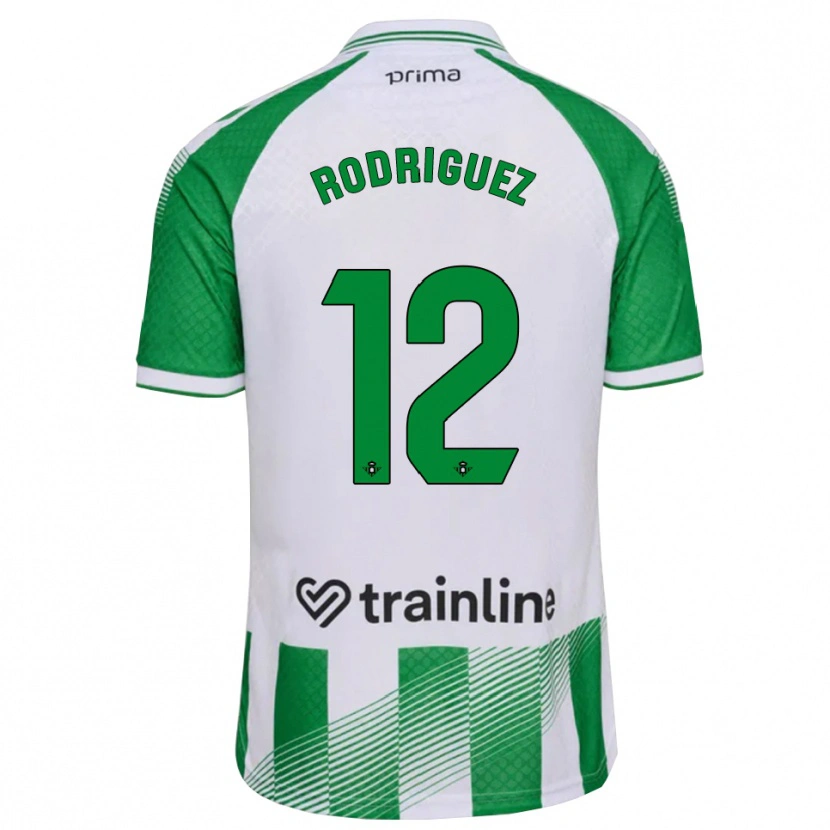 Danxen Pánské Ricardo Rodríguez #12 Světle Zelená Černá Bílá Domů Hráčské Dresy 2026/27 Dres