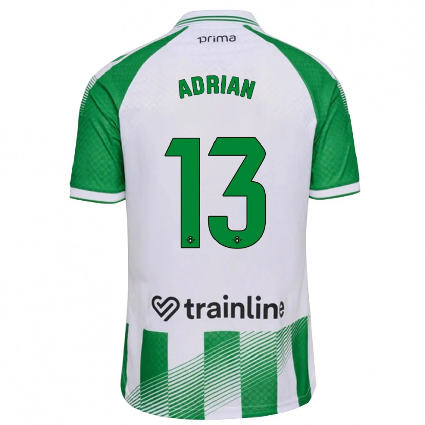 Danxen Pánské Adrian #13 Světle Zelená Černá Bílá Domů Hráčské Dresy 2026/27 Dres