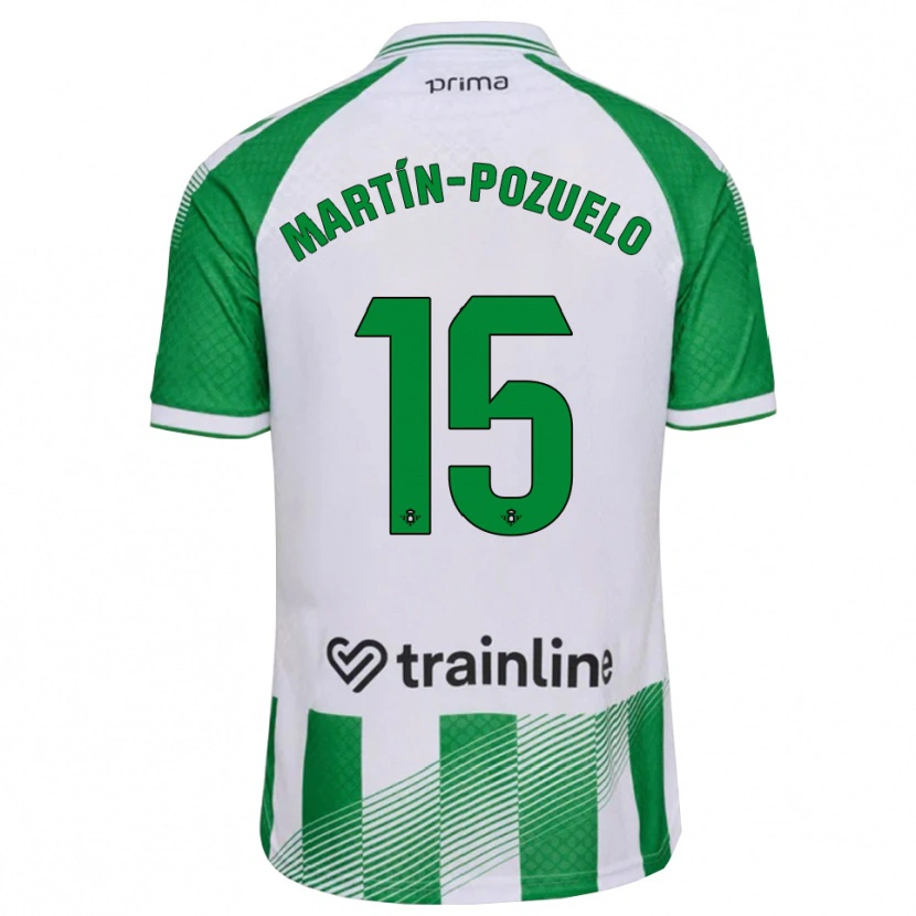 Danxen Pánské Esther Martín-Pozuelo #15 Světle Zelená Černá Bílá Domů Hráčské Dresy 2026/27 Dres