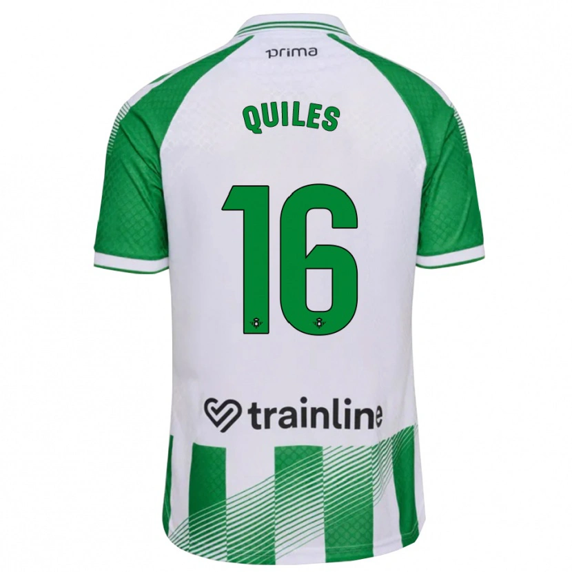 Danxen Pánské Violeta García Quiles #16 Světle Zelená Černá Bílá Domů Hráčské Dresy 2026/27 Dres