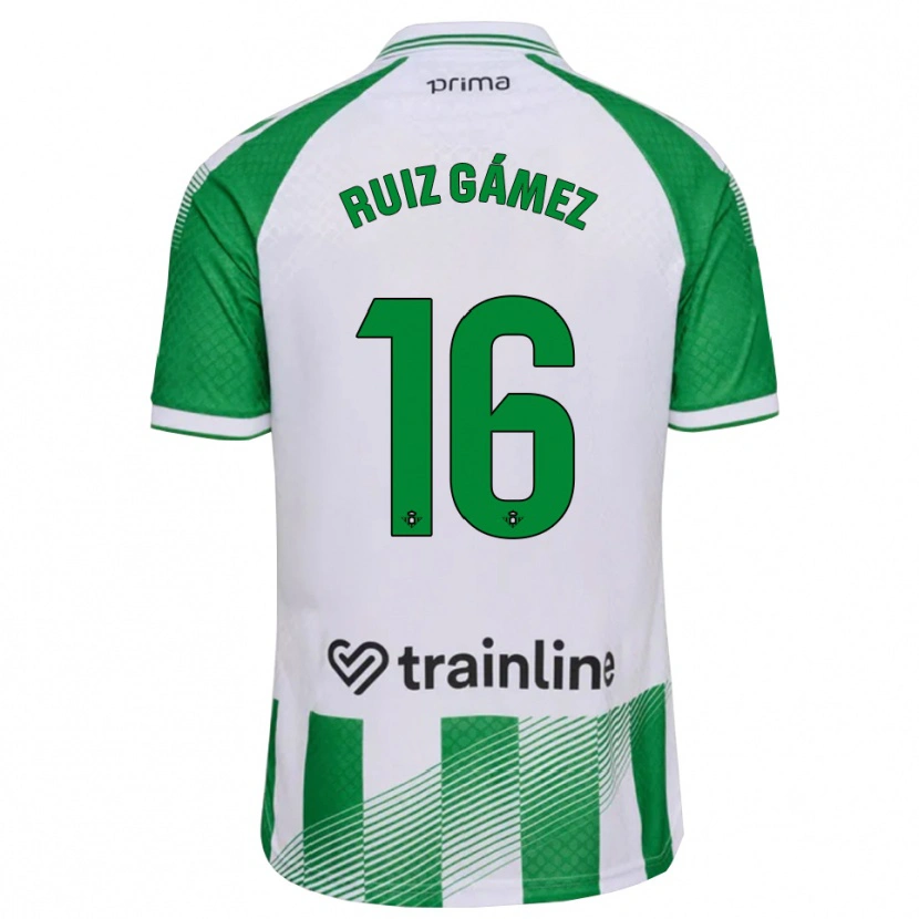 Danxen Pánské María Ruiz #16 Světle Zelená Černá Bílá Domů Hráčské Dresy 2026/27 Dres