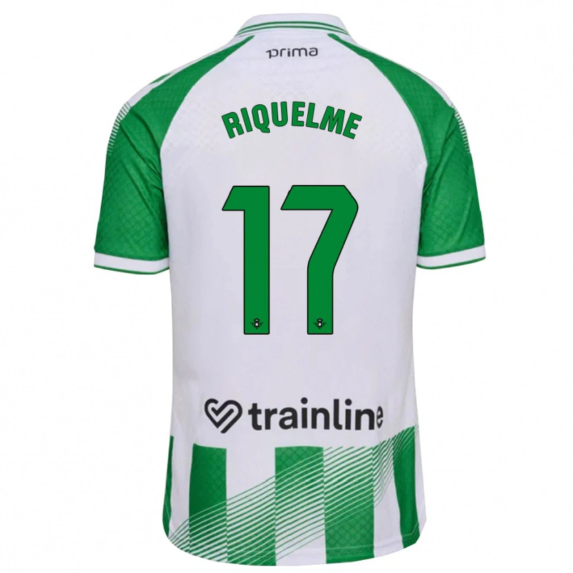 Danxen Pánské Rodrigo Riquelme #17 Světle Zelená Černá Bílá Domů Hráčské Dresy 2026/27 Dres