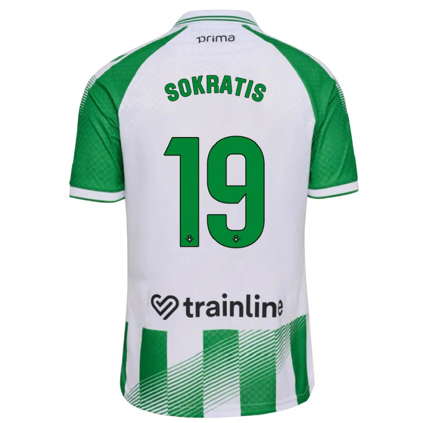 Danxen Pánské Sokratis Papastathopoulos #19 Světle Zelená Černá Bílá Domů Hráčské Dresy 2026/27 Dres