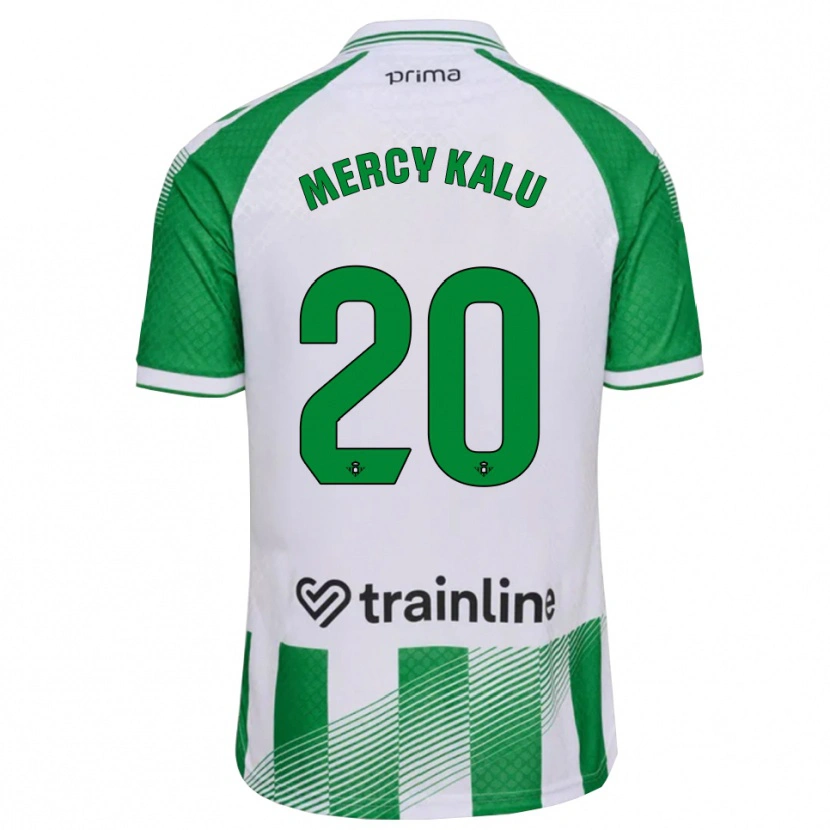 Danxen Pánské Chinyere Mercy Kalu #20 Světle Zelená Černá Bílá Domů Hráčské Dresy 2026/27 Dres