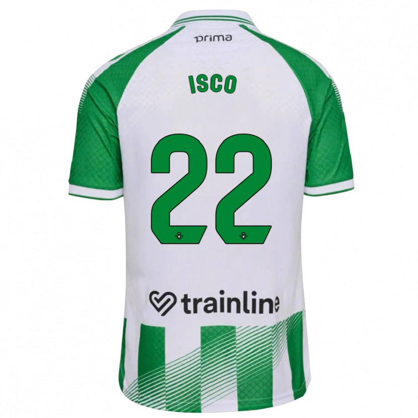 Danxen Pánské Isco #22 Světle Zelená Černá Bílá Domů Hráčské Dresy 2026/27 Dres