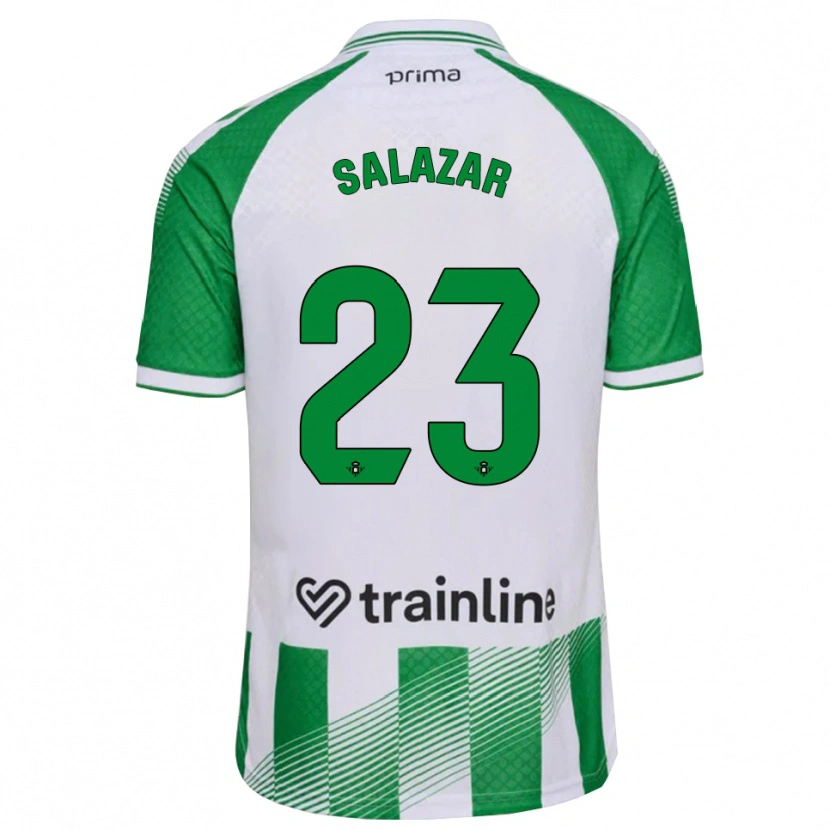 Danxen Pánské Noelia Salazar #23 Světle Zelená Černá Bílá Domů Hráčské Dresy 2026/27 Dres