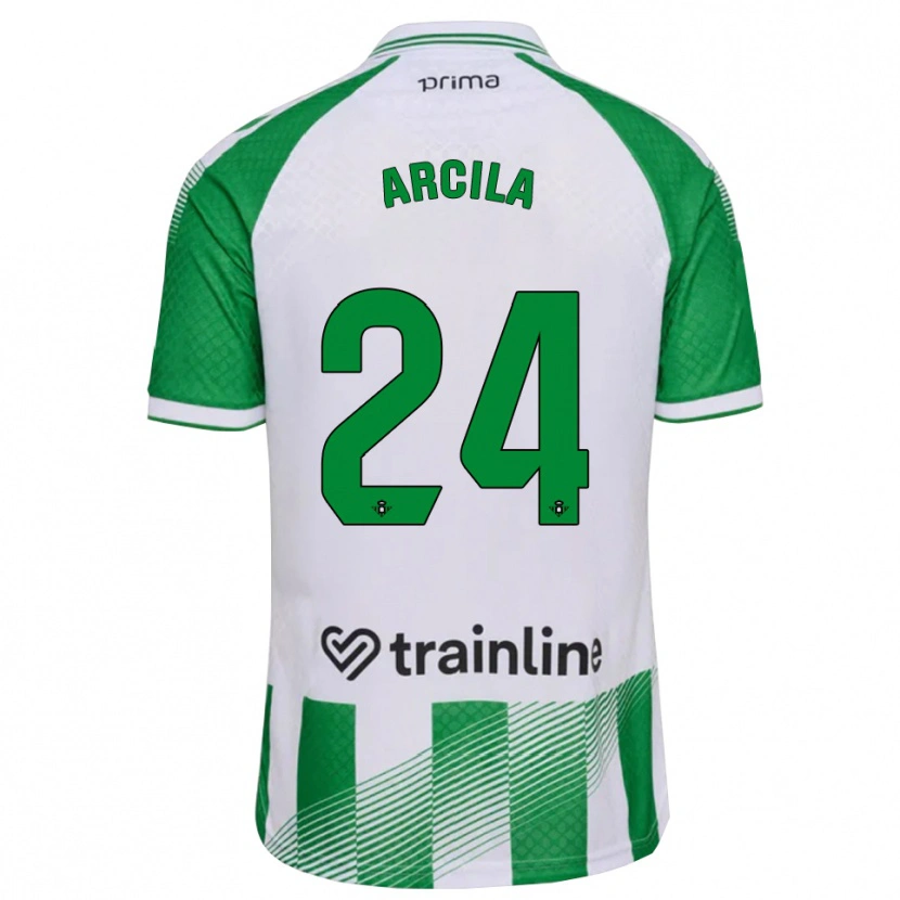 Danxen Pánské Jhon Arcila #24 Světle Zelená Černá Bílá Domů Hráčské Dresy 2026/27 Dres
