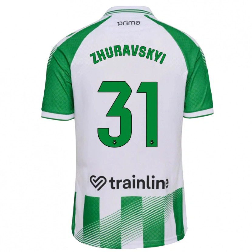 Danxen Pánské Yan Zhuravskyi #31 Světle Zelená Černá Bílá Domů Hráčské Dresy 2026/27 Dres