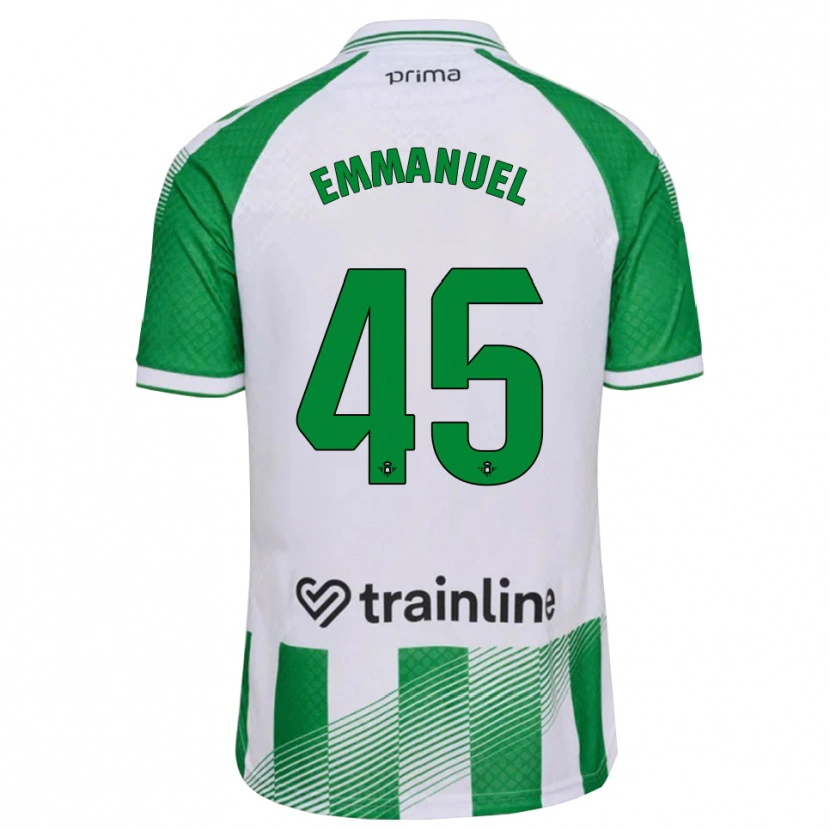 Danxen Pánské Jean Emmanuel N'agoran #45 Světle Zelená Černá Bílá Domů Hráčské Dresy 2026/27 Dres