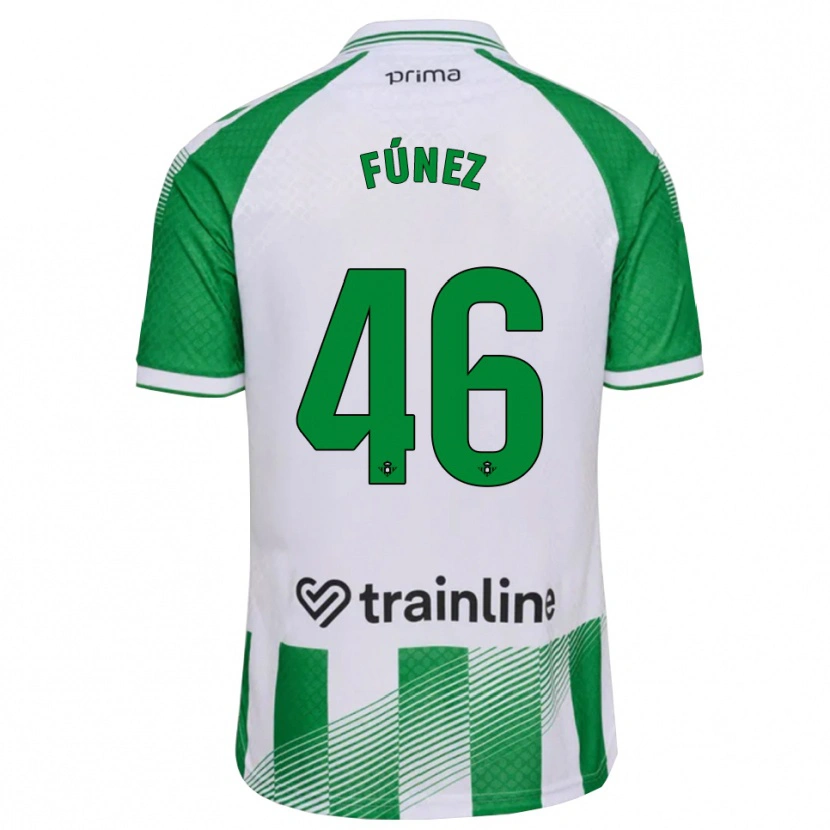 Danxen Pánské Rica Fúnez #46 Světle Zelená Černá Bílá Domů Hráčské Dresy 2026/27 Dres