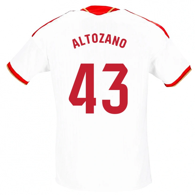 Danxen Pánské Edu Altozano #43 Bílá Červená Domů Hráčské Dresy 2026/27 Dres