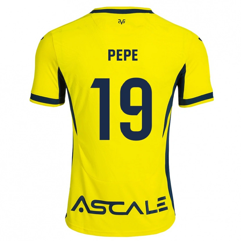 Danxen Pánské Nicolas Pépé #19 Žlutá Černá Červená Domů Hráčské Dresy 2026/27 Dres