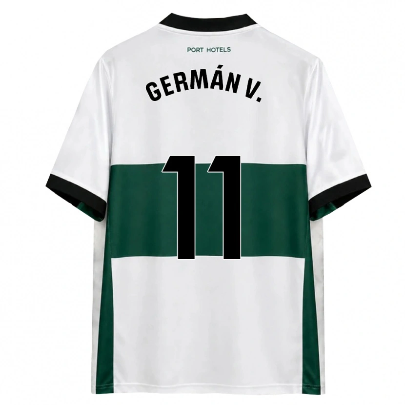 Danxen Pánské Germán Valera #11 Zelená Bílá Červená Domů Hráčské Dresy 2026/27 Dres