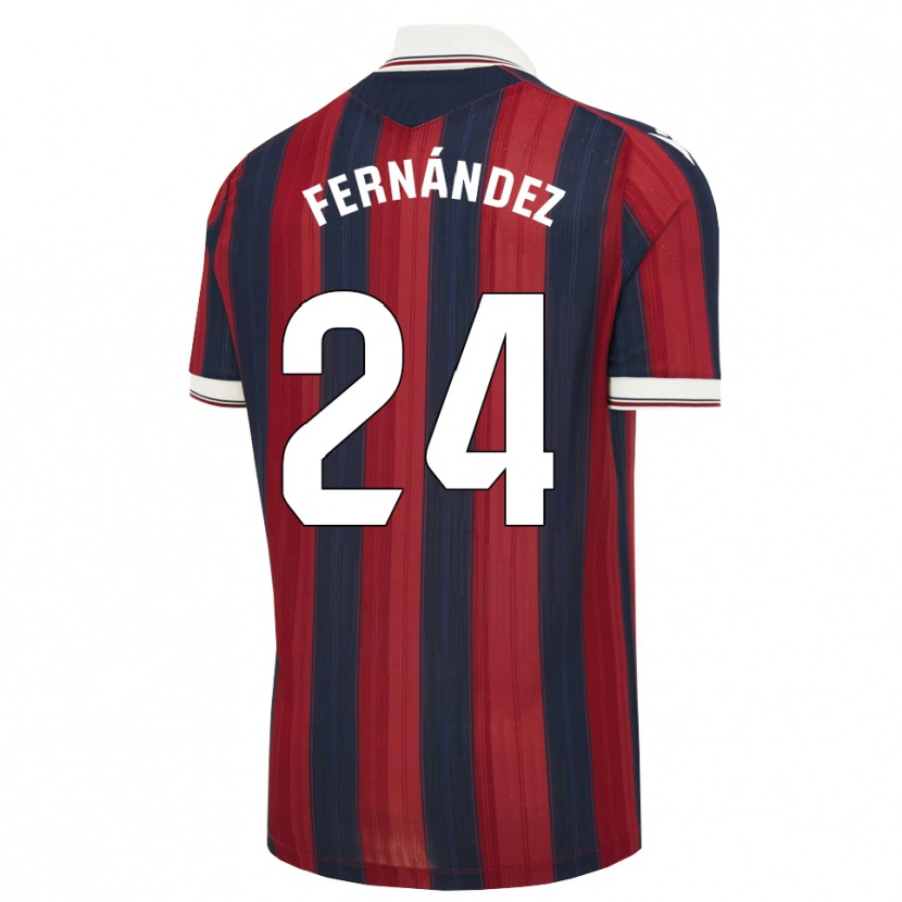 Danxen Pánské Thiago Fernández #24 Půlnoční Modrá Červená Domů Hráčské Dresy 2026/27 Dres