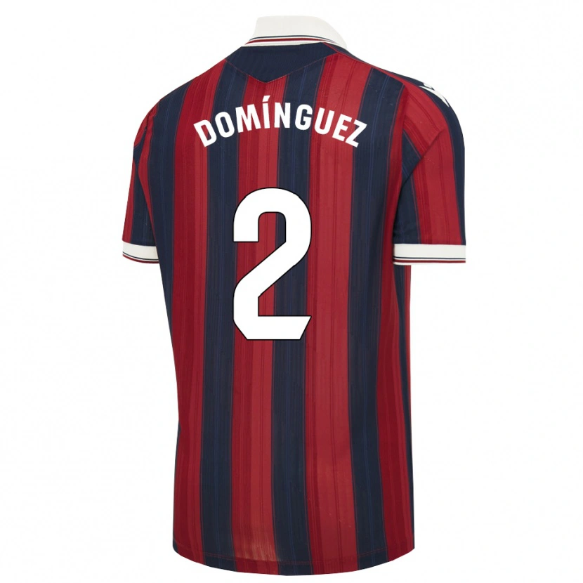 Danxen Pánské Ángel Domínguez #2 Půlnoční Modrá Červená Domů Hráčské Dresy 2026/27 Dres