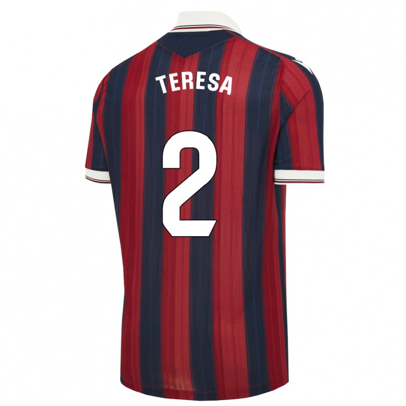 Danxen Pánské Teresa Mérida #2 Půlnoční Modrá Červená Domů Hráčské Dresy 2026/27 Dres
