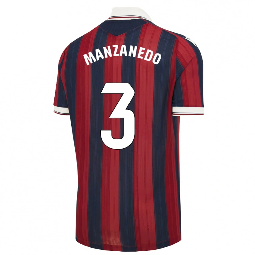 Danxen Pánské Aitor Manzanedo #3 Půlnoční Modrá Červená Domů Hráčské Dresy 2026/27 Dres